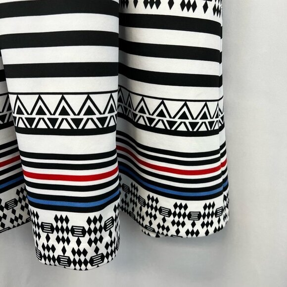 Guess Womens Sundress Multicolor Cut Out Geometric Stripe Straps Stretch 6 - Picture 10 of 12